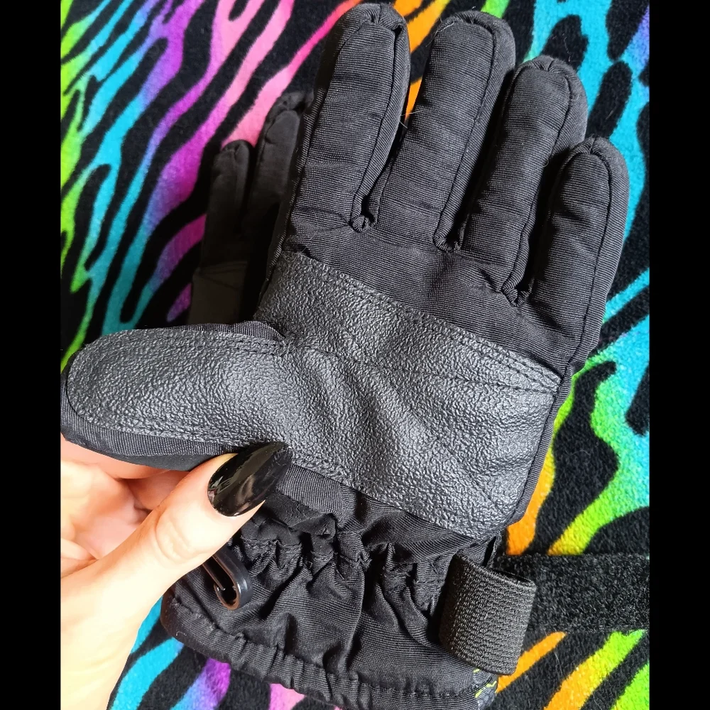 🖤*4/$15* Boys 3M Thinsulate Winter Gloves Mittens Black Small 4/7